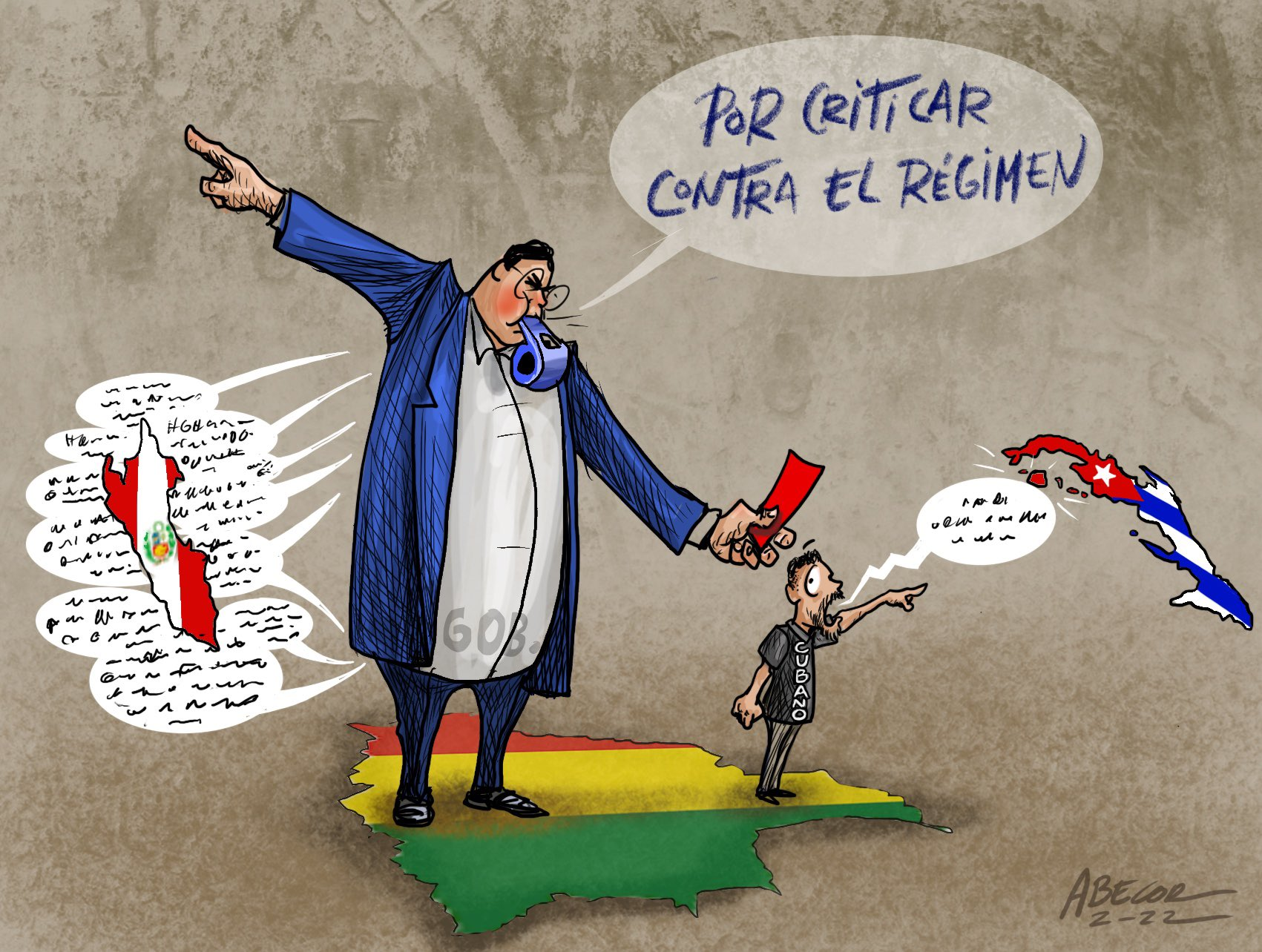 cubano expulsado por Arce y el MAS