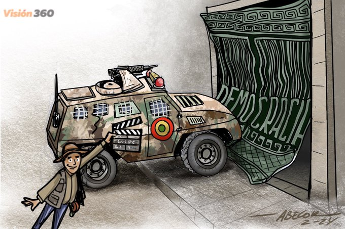 Tanqueta contra la democracia
